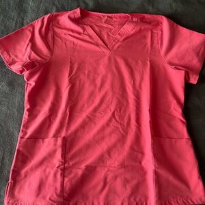 Women’s Mandala Hot Pink Scrub Top